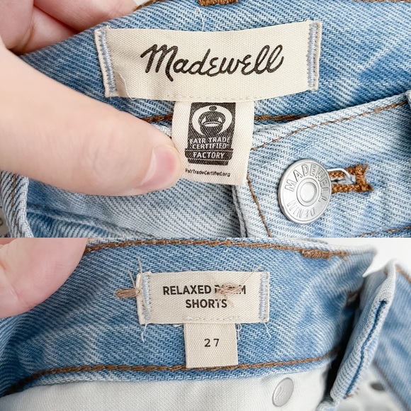 Madewell Relaxed Denim Shorts in Essen Wash Women’s 27 - Picture 11 of 14